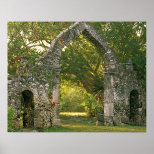 Poster Amérique du Nord, Mexique, péninsule du Yucatan,