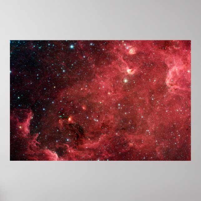 Poster Amérique du Nord Nebula Infrarouge (Devant)