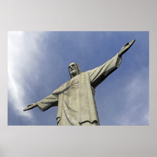 Poster Amérique du Sud, Brésil, Rio de Janeiro. Christ 2