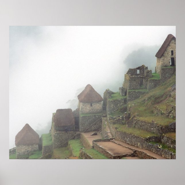 Poster Amérique du Sud Pérou Macchu Picchu (Devant)