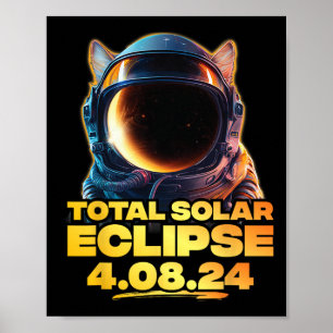 Poster Amérique Totalité 4.08.24 Total Éclipse Solaire Ch