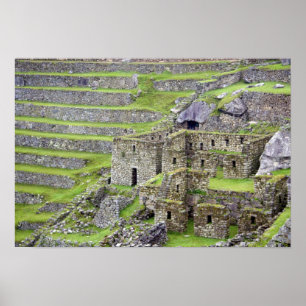 Poster Amériques, Pérou, Machu PIcchu. L'ancien 2