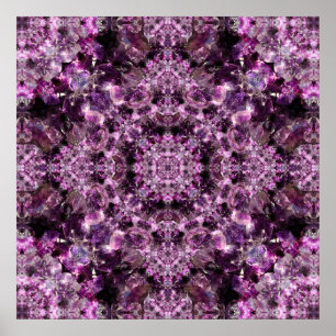 Poster Amethyst Mandala