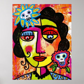 Poster Amethyst sucre coque Frida par SilberZweigArts