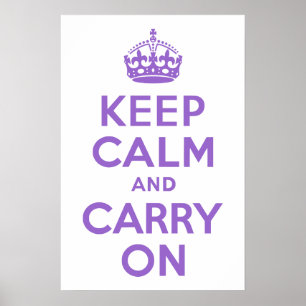 Poster Améthyste Gardez le calme et continuer