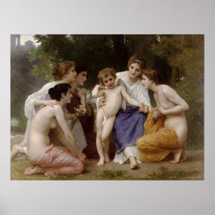 Poster Amiration de Bouguereau (L'admiration) (1867)