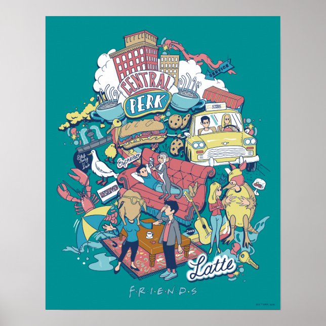 Poster AMIS™ | Collage de dessin (Devant)