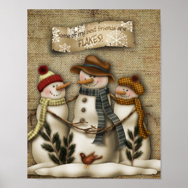 Poster Amis de neige (Devant)