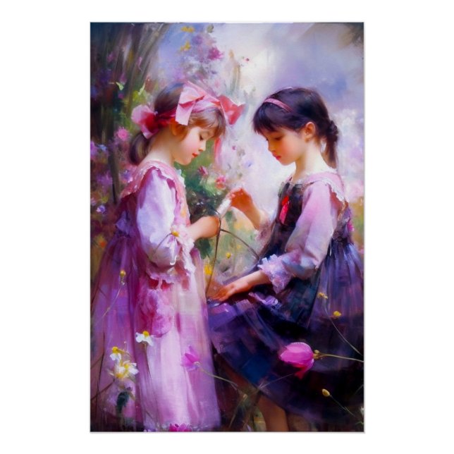 Poster Amis et Fleurs 2 (Devant)