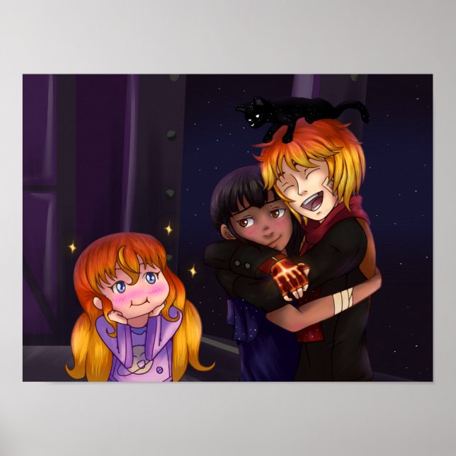 Poster Amis réunis (Devant)