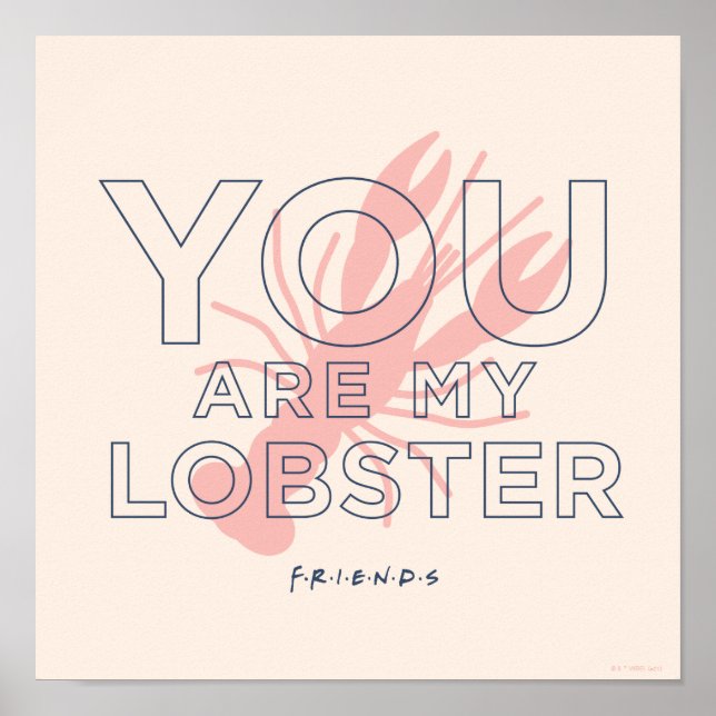 Poster AMIS™ | Vous êtes mon homard (Devant)