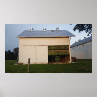 Poster Amish Tobacco Barn/Pennsylvania
