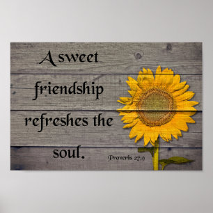 Poster Amitié, Proverbes 27:9