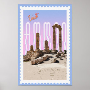 Poster Amman Jordan Travel