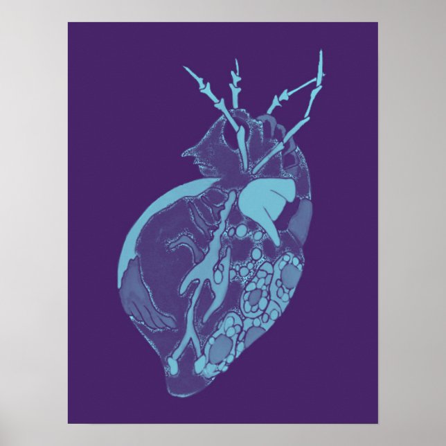 Poster Amoeba Minx : océan profond (Devant)