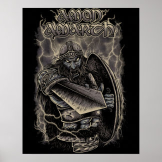 Poster Amon Amarth Retro Design
