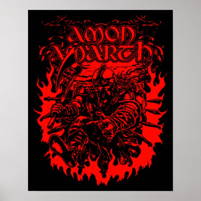 Poster Amon Amarth Retro Pastel Hommage (Devant)