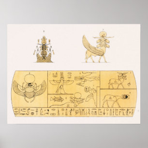 Poster Amon, illustration Amon-ra de Pantheon Egyptien