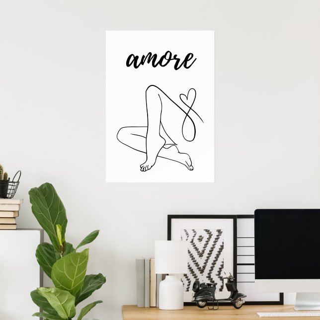 Poster Amore (Bureau à domicile)