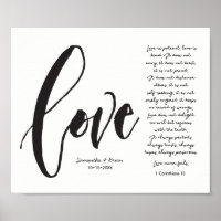 Amour, 1 Cor. 13, Nom du couple, Script moderne