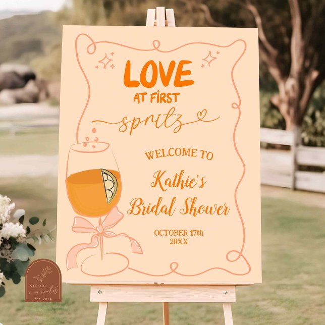 Poster Amour à la Fête des mariées First Spritz (Créateur téléchargé)