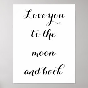 Poster Amour à la Lune et retour
