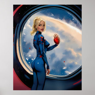 Poster "Amour, à la lune et retour"