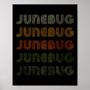 Poster Amour Coeur Junebug Tee Grunge Style Vintage Noir