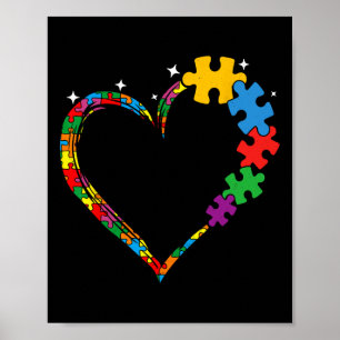 Poster Amour Coeur Puzzle Pièce Hommes Femmes Enfants Aut