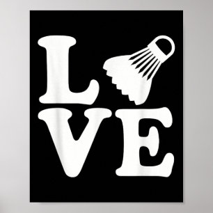 Poster Amour de badminton