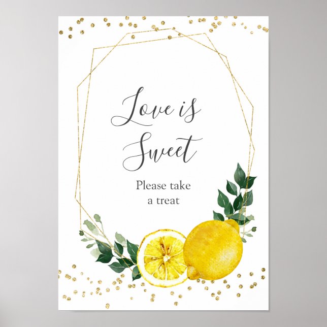 Poster Amour de citron Main squeeze Love is Sweet Treat (Devant)