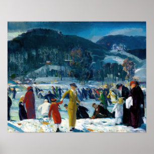 Poster Amour de George Bellows de l'hiver
