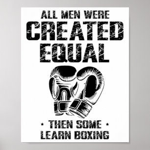 Poster Amour de la boxe du jour de la boxe Entraîneur de
