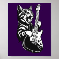 Amour de musique cool | Chat rock jouant de la gui