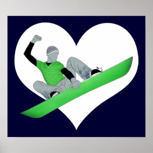 Poster amour de snowcore