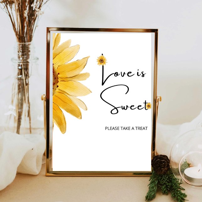 Poster Amour de Tournesol est doux prenez une friandise A (Créateur téléchargé)