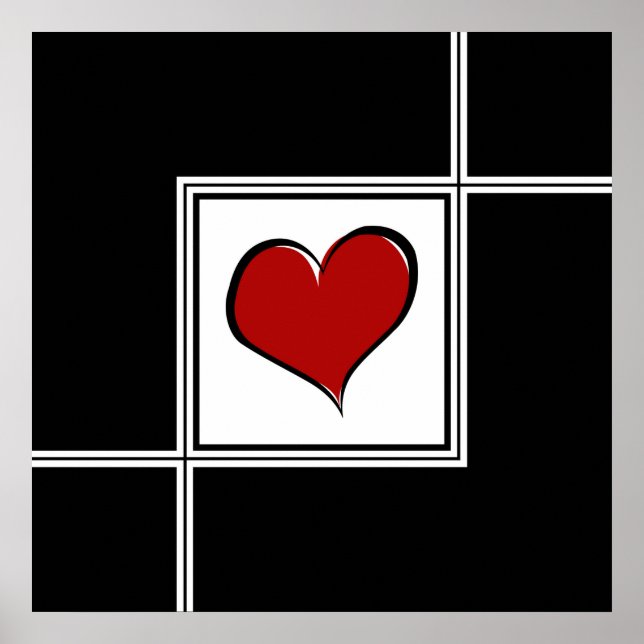 Poster Amour design (Devant)