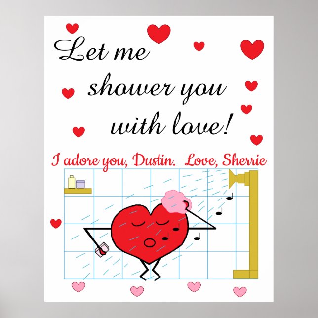Poster Amour douche (Devant)