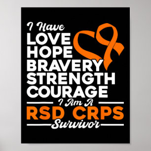 Poster Amour Espoir Bravoure Force Rsd Crps Sensibilisati