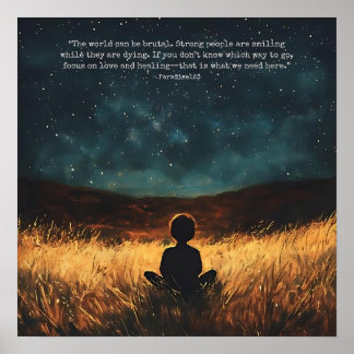 Poster amour et guérison (porte 1050)