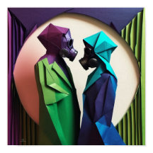 AMOUR ET RÉSISTANCE Origami Vibrant