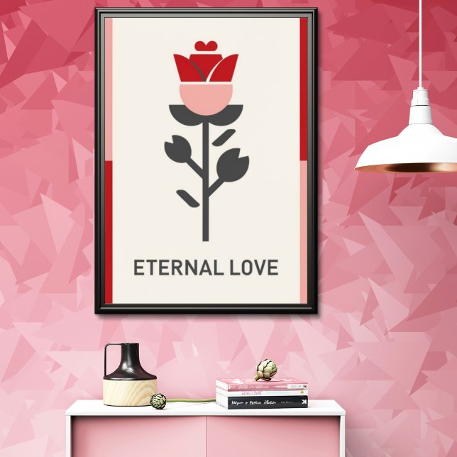 Poster Amour éternel Saint Valentin (Créateur téléchargé)