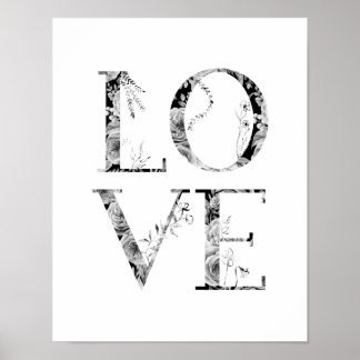 Poster Amour floral