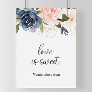 Poster Amour Floral Automnal Exquis est Doux