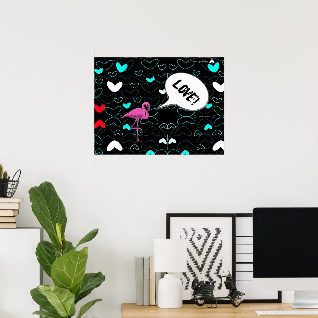 Poster Amour hjärtan (Bureau à domicile)