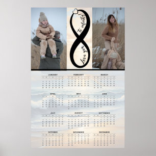 Poster « Amour infini » – Calendrier personnalisé