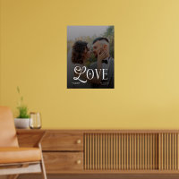 Amour Moderne Monogramme de Mariage Photo Personna