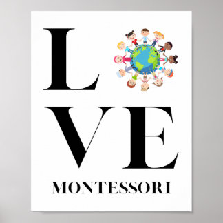 Poster Amour | Montessori | Les Enfants Du Monde Entier