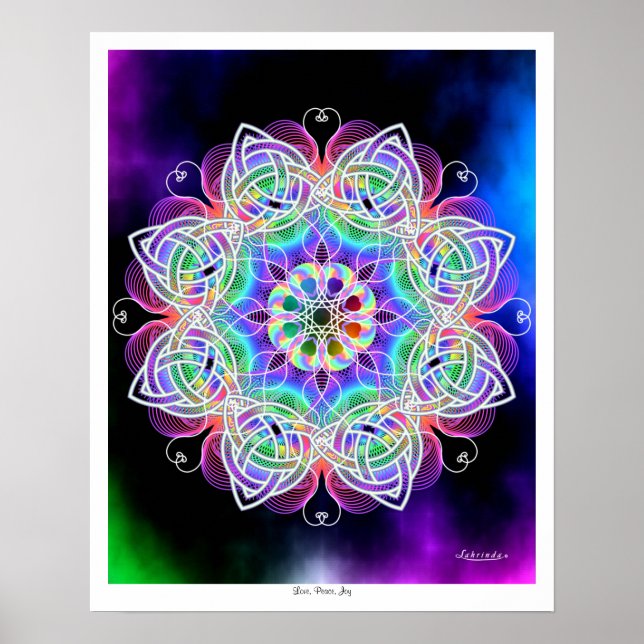 Poster Amour Paix Joie (Devant)