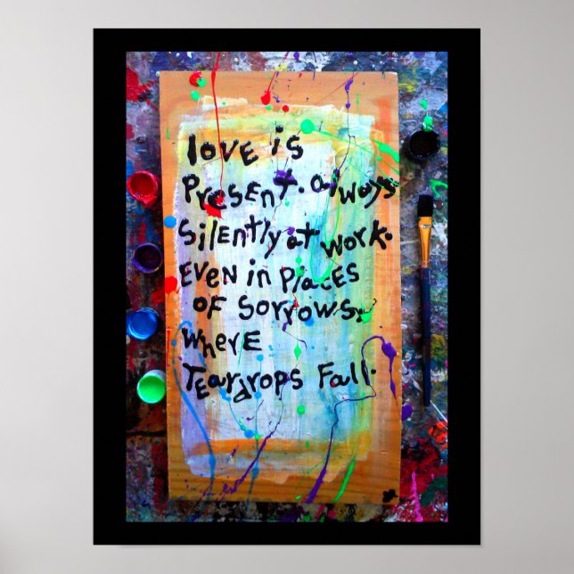 Poster amour présent (Devant)